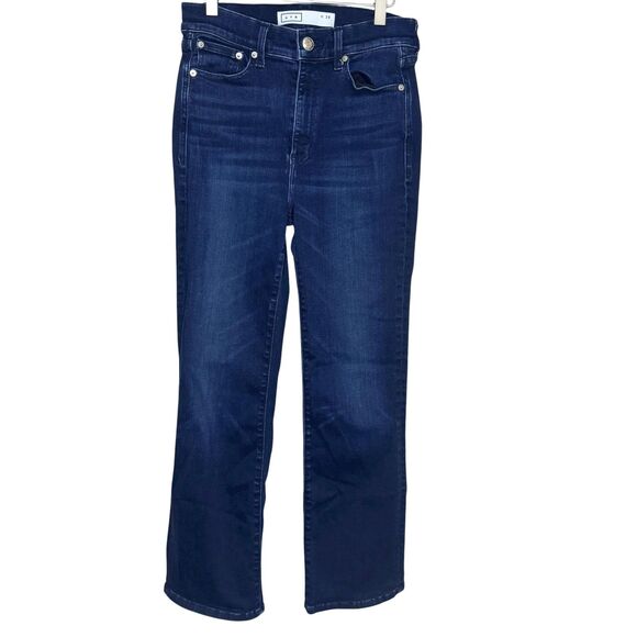 AYR Jeans Womens 28 Blue Sweetest Thing Stretch Denim Cropped Straight Made USA - Picture 1 of 10